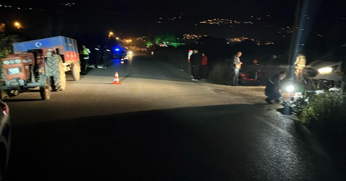  Motosiklet ile traktör çarpıştı: 1 ölü