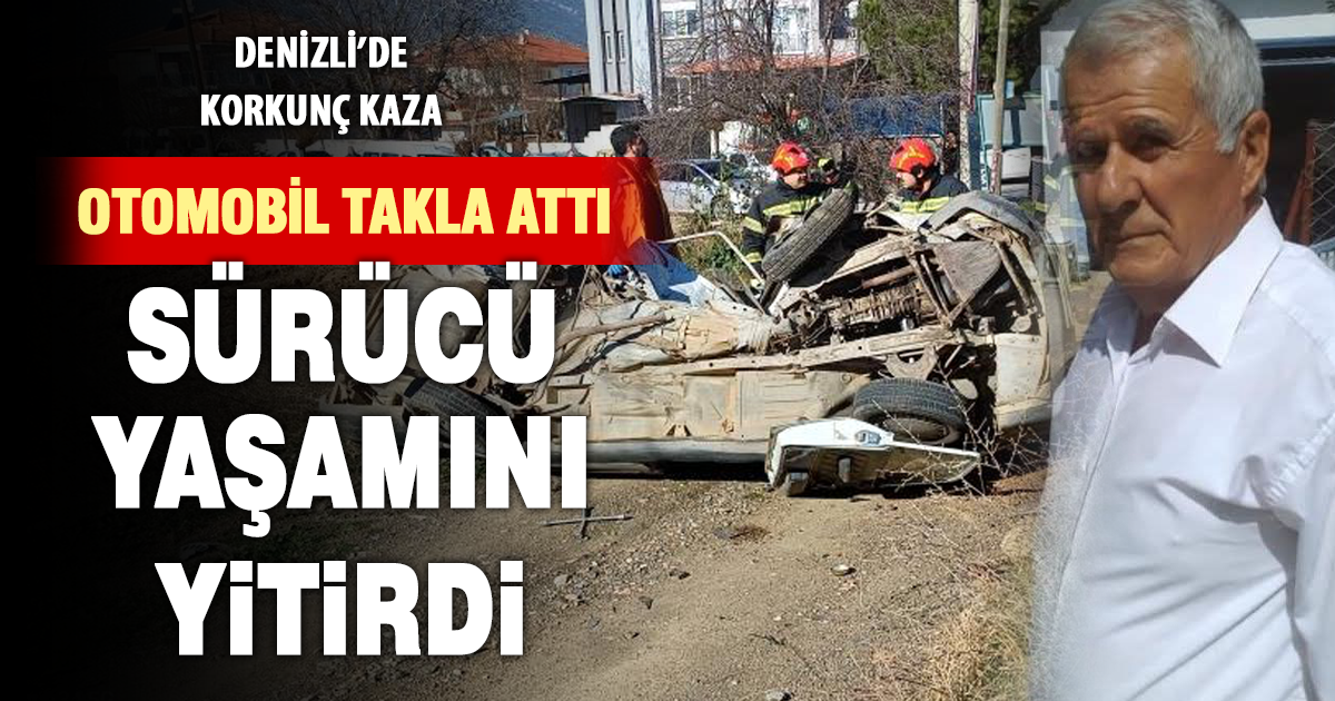 İki aracın çarpıştığı kazada yaşlı sürücü hayatını kaybetti 