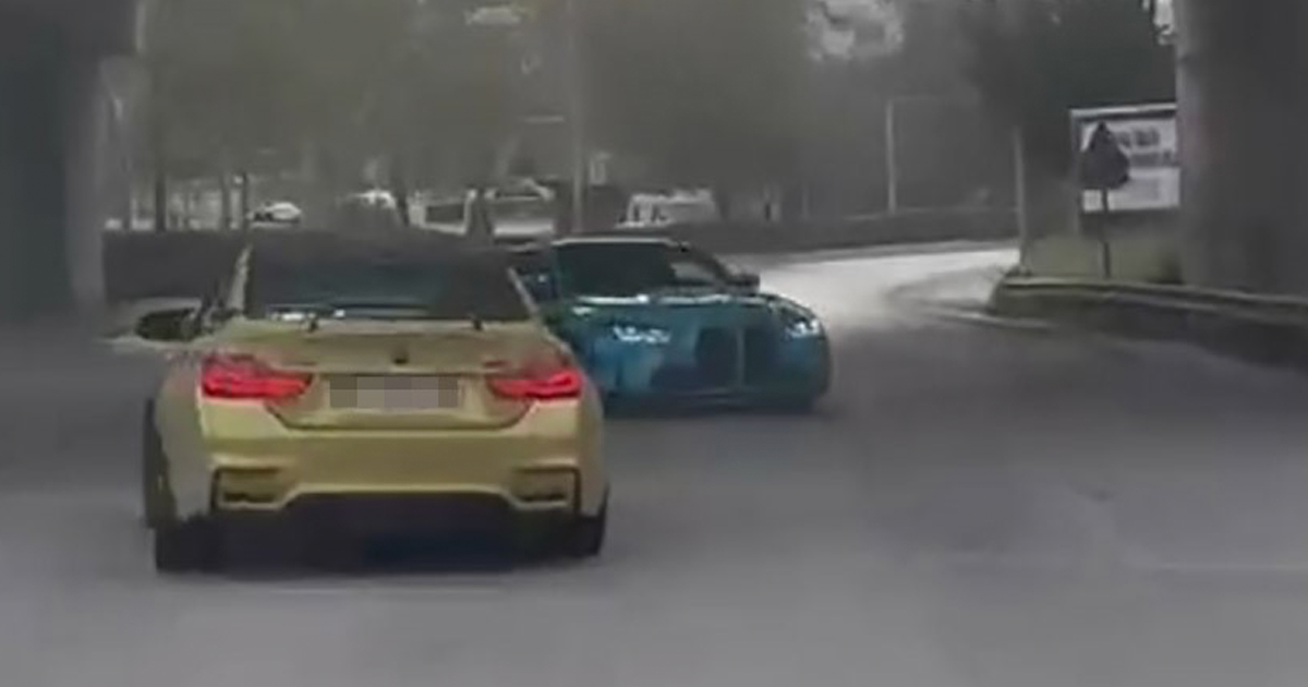 Drift pahalıya patladı, 2 araç trafikten men edildi 