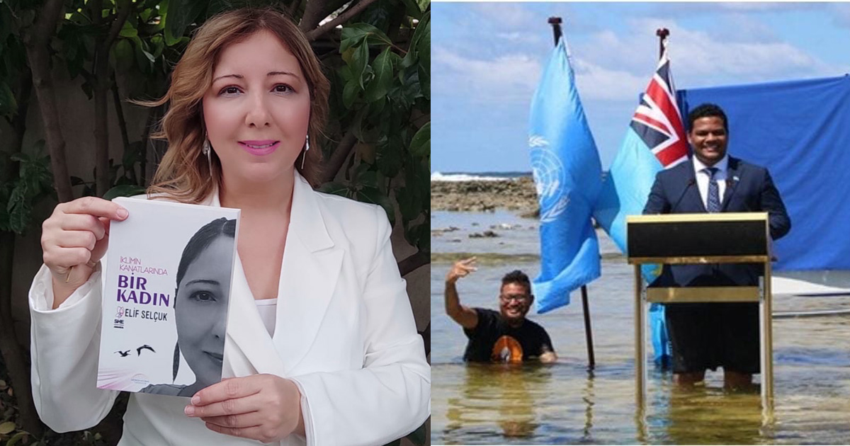 Tuvalu dışişleri bakanı’nın çağrısına Elif öğretmenden kitapla yanıt