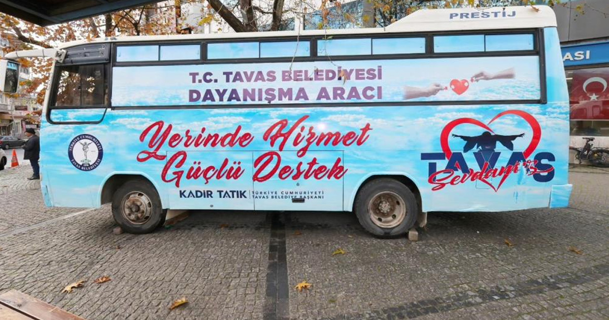 Tavas’ta dayanışma aracı hizmete başladı