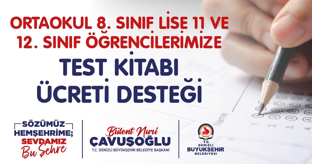 Test kitabı destek müracaatlarında son 1 hafta