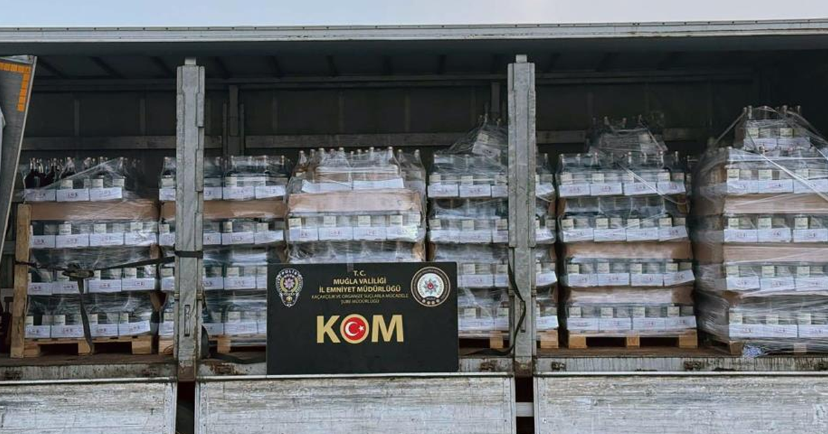 Muğla’da 4 ton 737 litre sahte alkol ele geçirildi