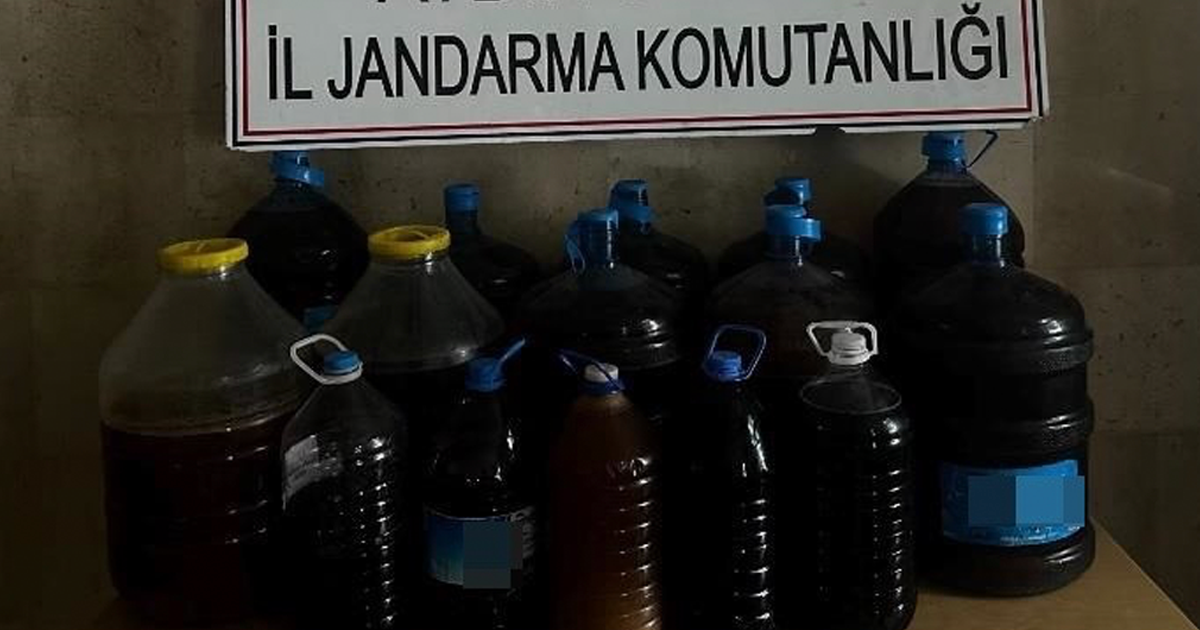 Germencik’te 202 litre kaçak alkol ele geçirildi 