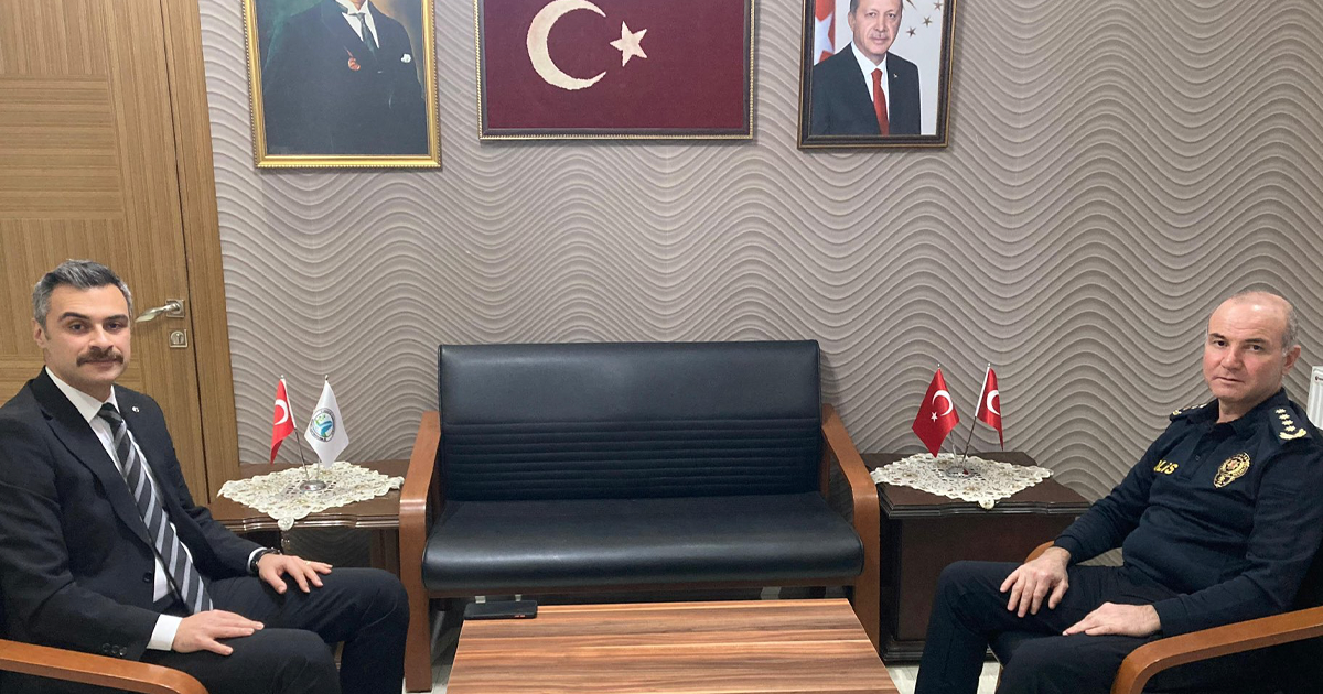Emniyet Müdürü Sağdıç’tan Güney Kaymakamı Okur’a ziyaret