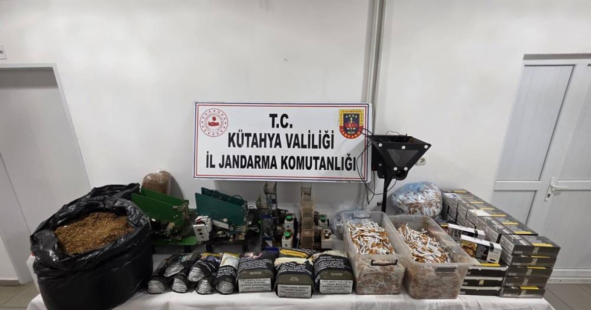 Jandarmadan kaçak tütün ve sigara operasyonu
