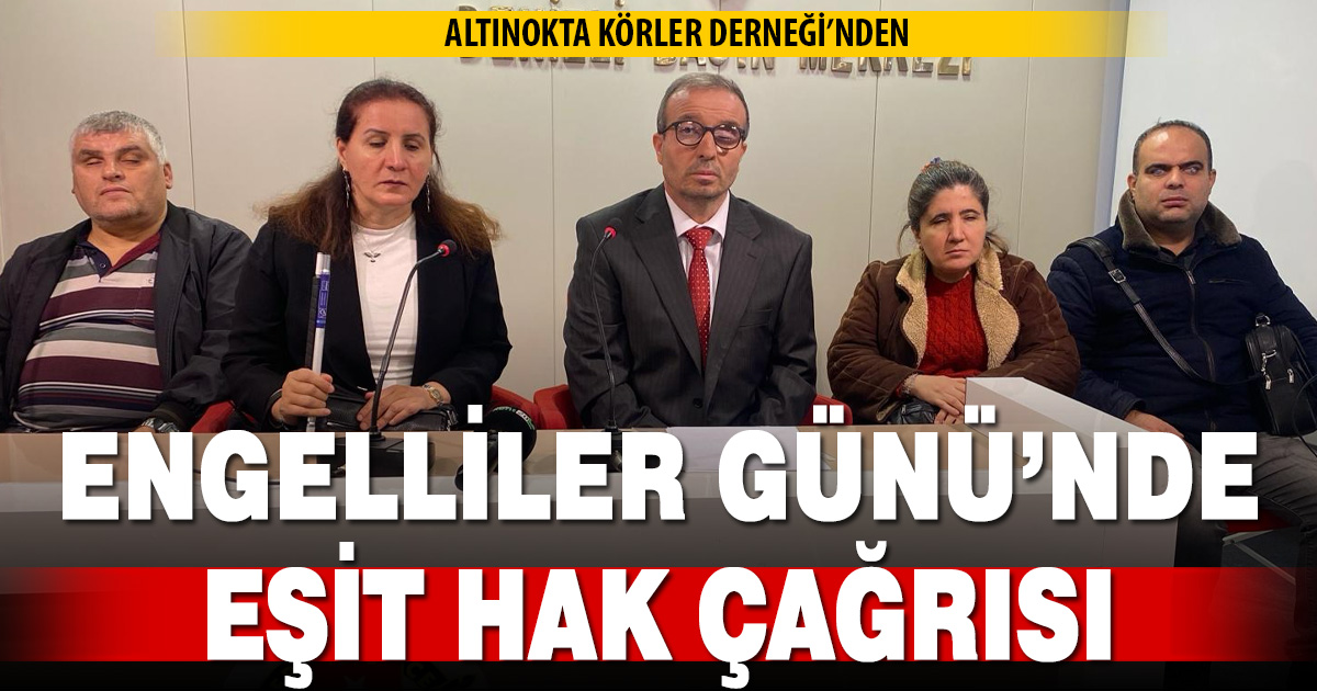 Engellilerden eşit hak çağrısı