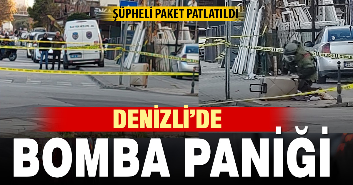 Denizli’de şüpheli valiz kontrollü bir şekilde patlatıldı; içinden kıyafetler çıktı