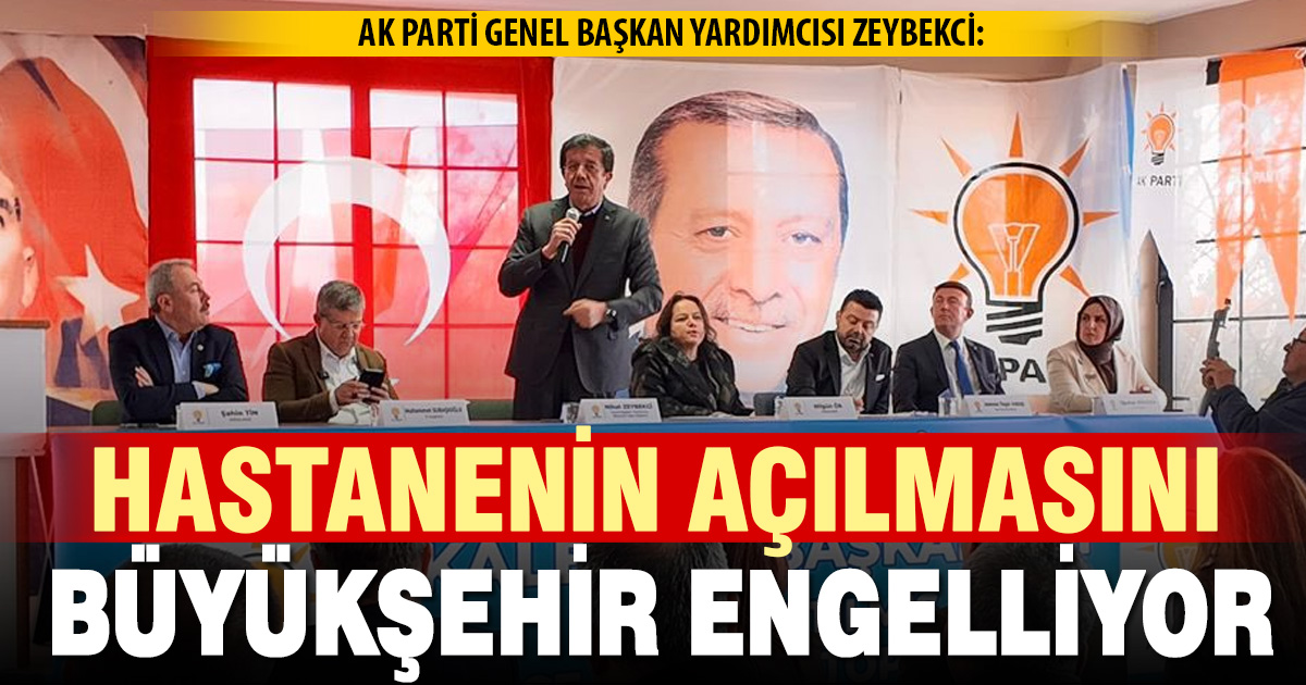 Zeybekci: Büyükşehir hastanenin suyunu bağlamıyor süreci uzatıyor