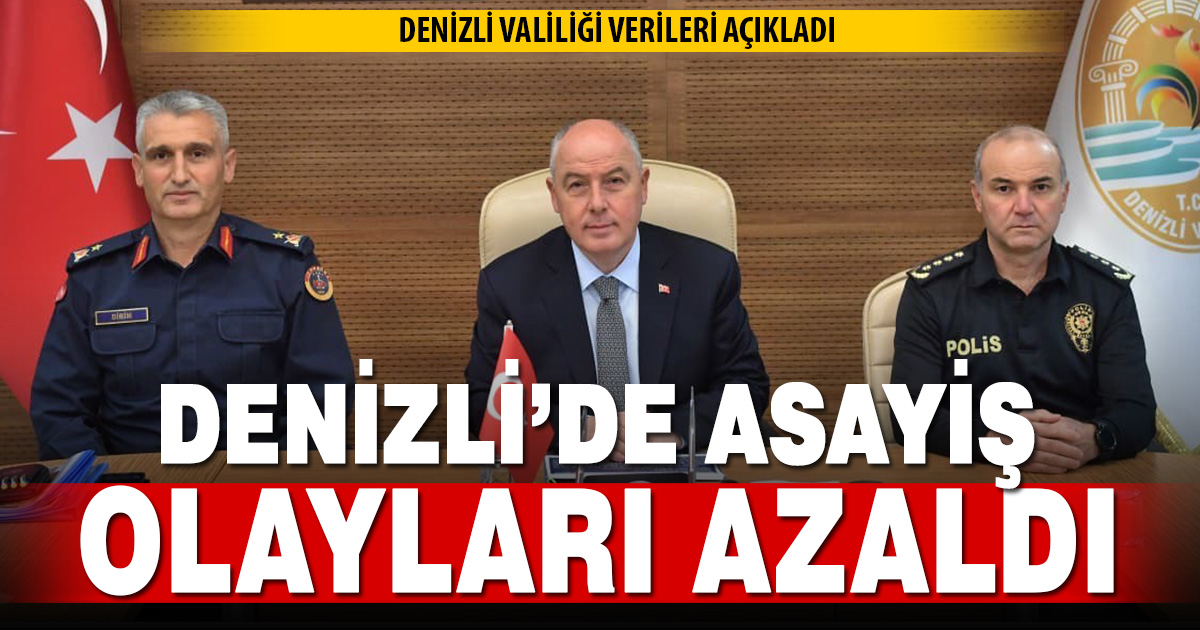 2025 kasımında Denizli’de asayiş ve güvenlik uygulamalarında düşüş yaşandı