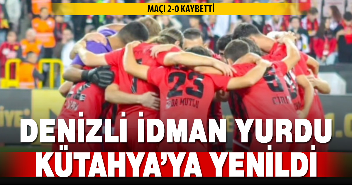 Denizli İdman Yurdu evinde darbe aldı