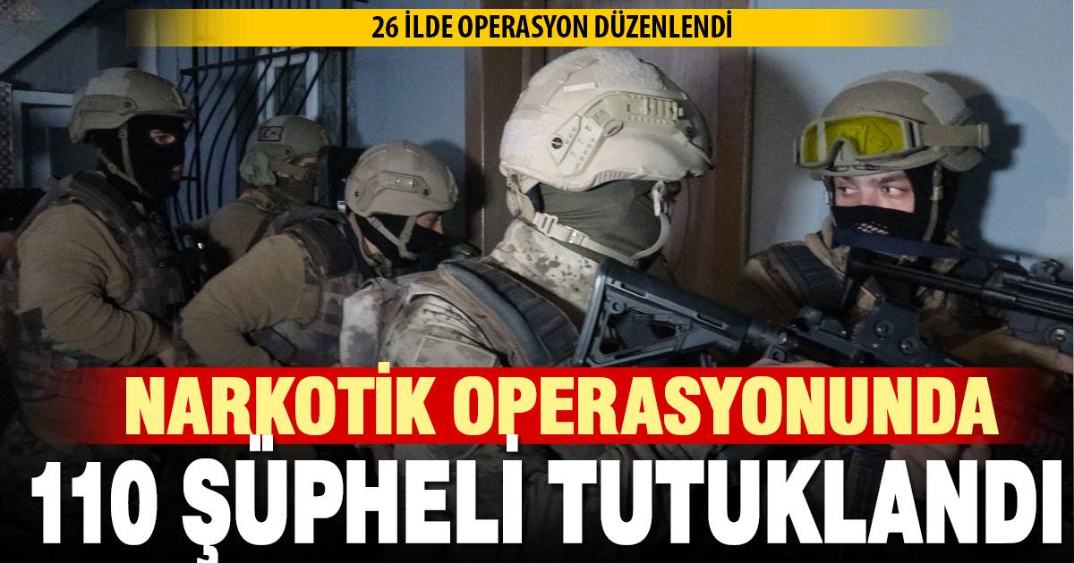 29 ilde jandarmadan narkotik operasyonu