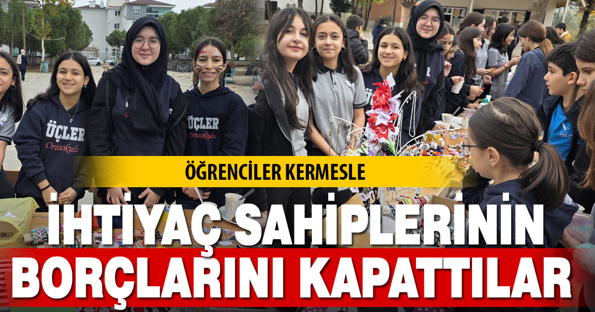 Ortaokullu yüreklerden örnek dayanışma