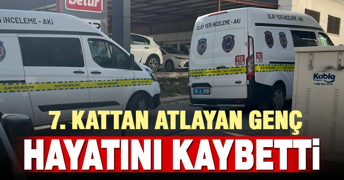 7 kattan atlayan genç öldü