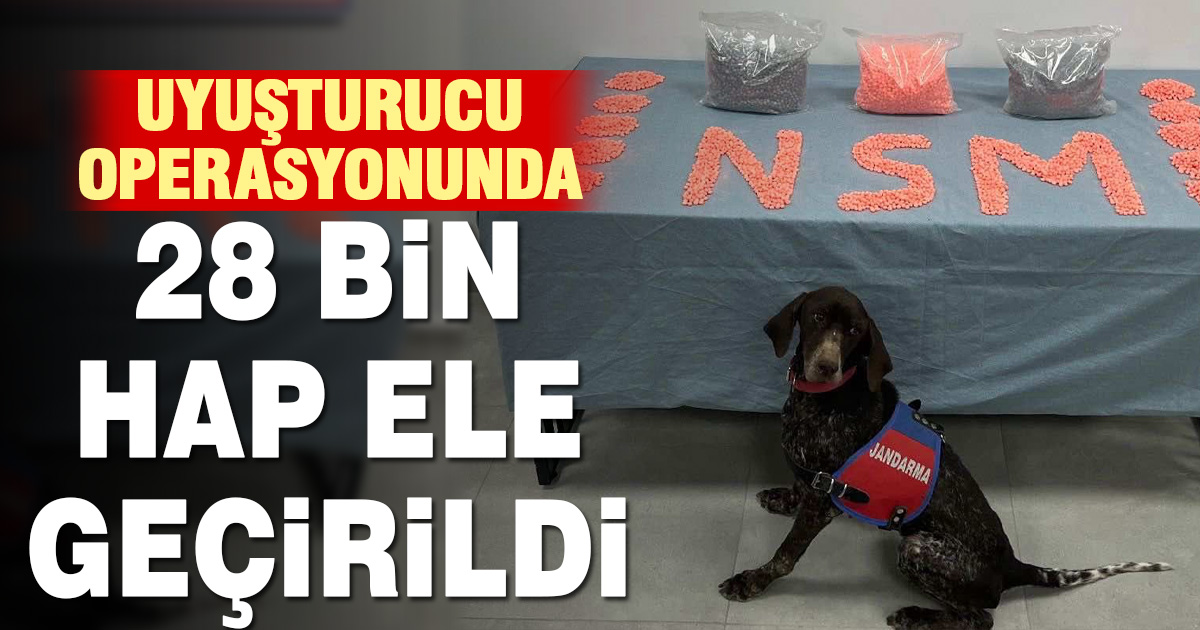 Denizli’de uyuşturucu operasyonu: 28 bin hap ele geçirildi