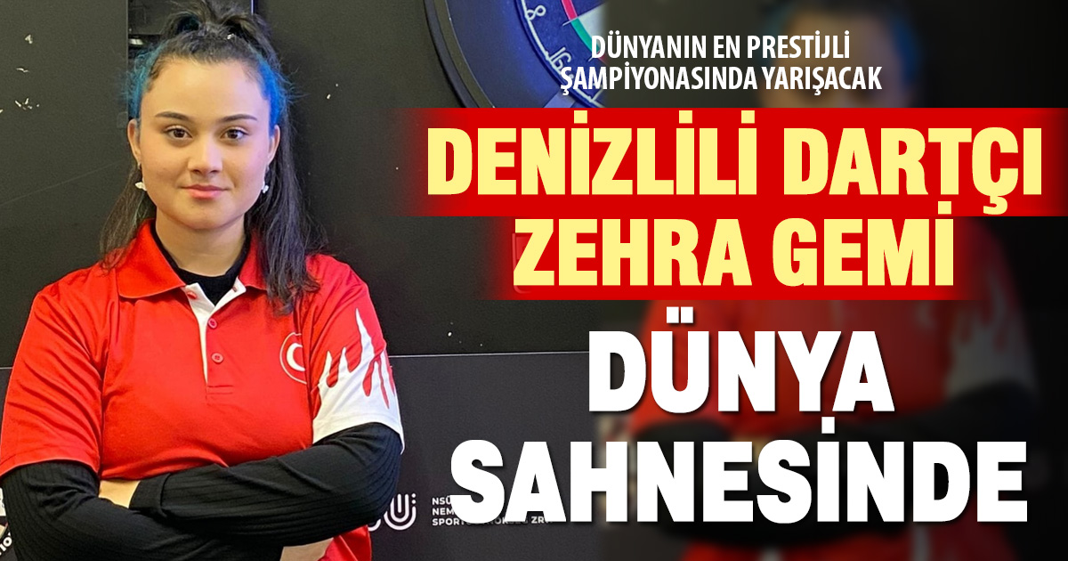 Denizlili dartçı Zehra Gemi dünya şampiyonasında sahne alacak
