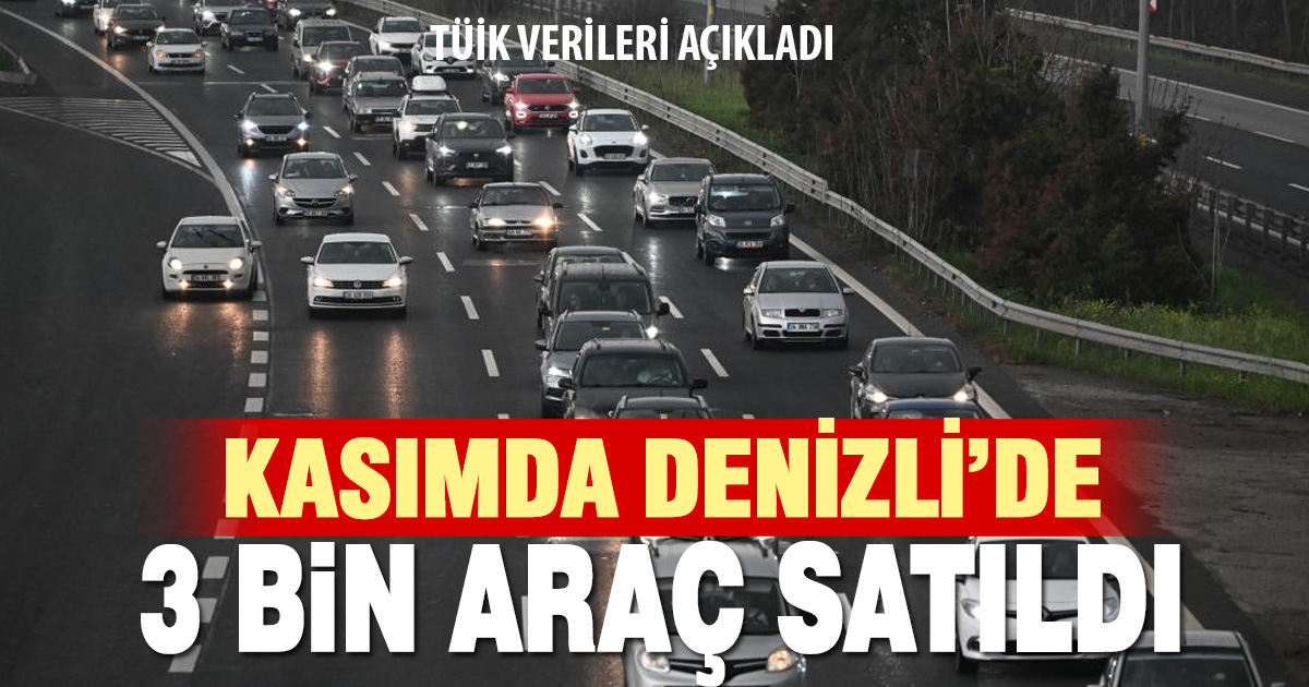 Denizli trafiğinde bir ayda 3 bin araç artışı