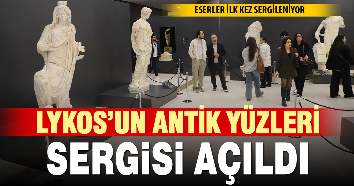 Cumhuriyet’in 102. yılına özel “Lykos’un Antik Yüzleri” sergisi Denizli’de açıldı