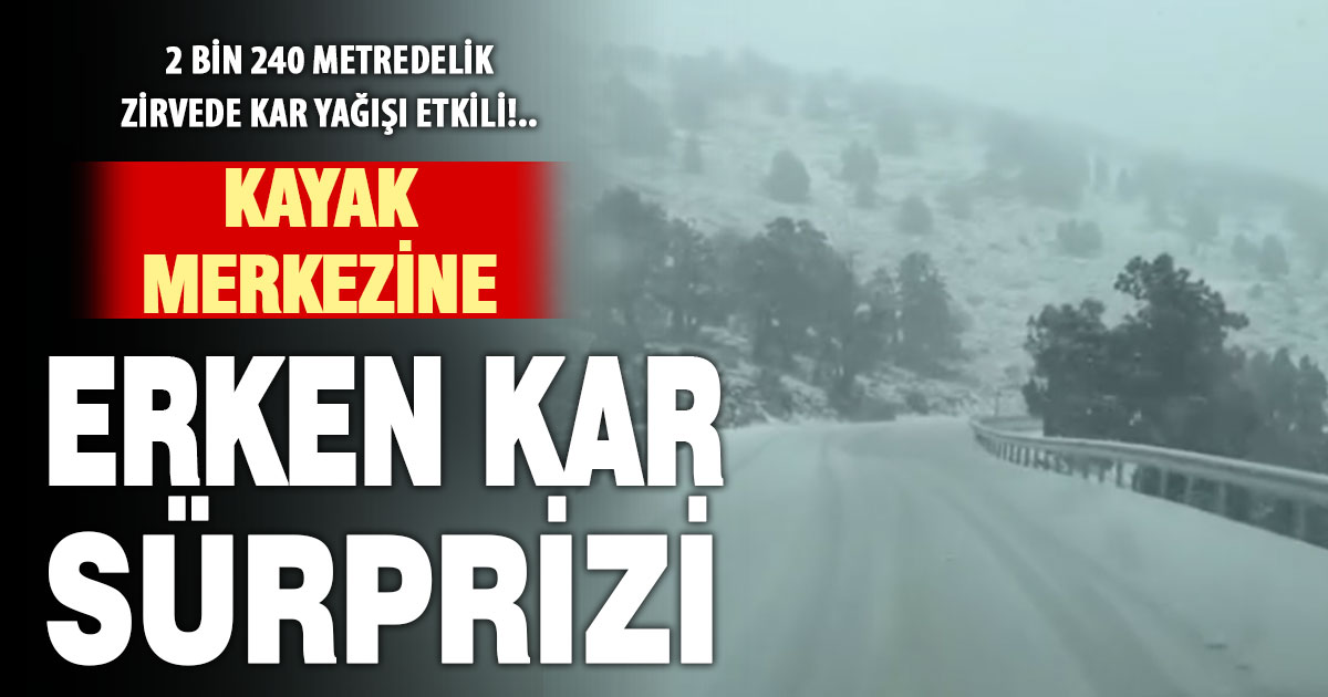 Bozdağ beyaz gelinliğini giydi: Denizli Kayak Merkezi’nde sezon erken açılabilir