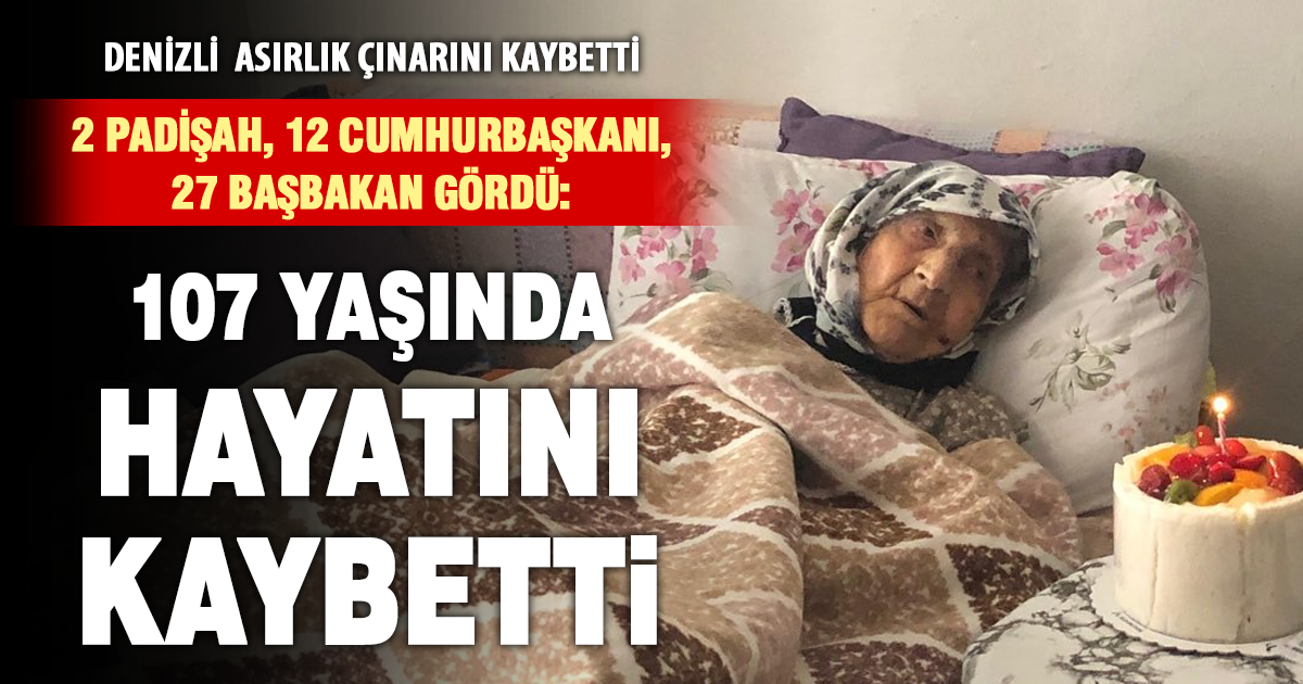 ⁠Denizli 107 yaşındaki asırlık çınarını kaybetti  
