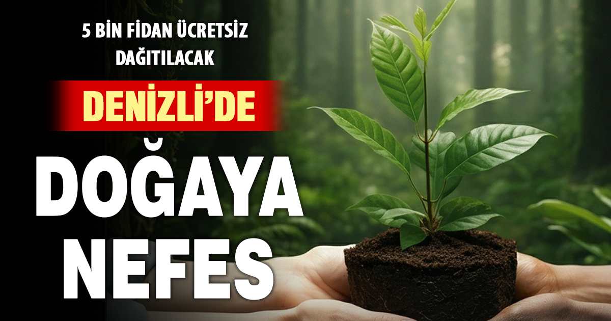 Denizli’de ücretsiz fidan dağıtımı