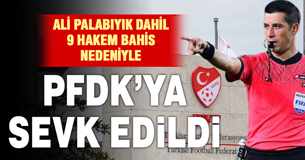 Ali Palabıyık, bahis soruşturması kapsamında PFDK’ya sevk edildi