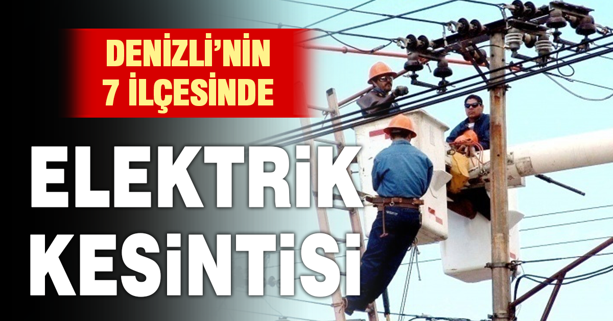 AYDEM’den 7 ilçede planlı elektrik kesintisi uyarısı