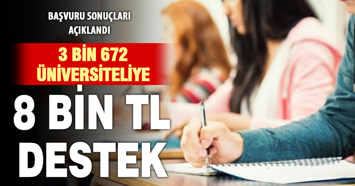 Üniversite öğrencilerine yönelik öğrenim desteği sonuçları açıklandı