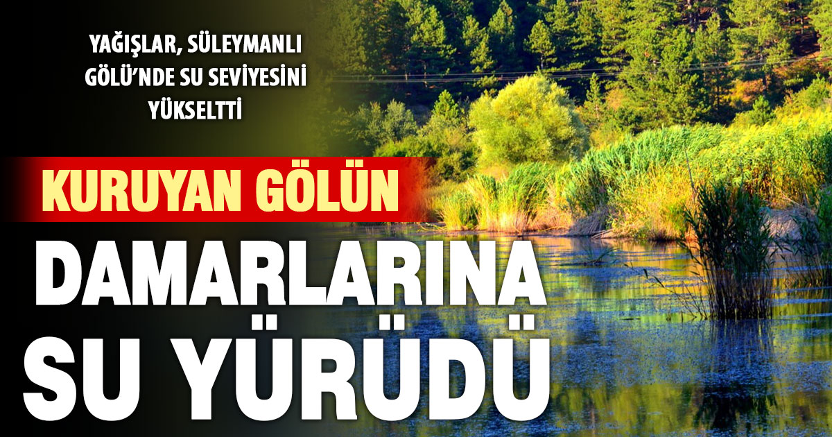 Buldan’ın kuruma tehlikesindeki Süleymanlı için açılan kanallar göle hayat verdi