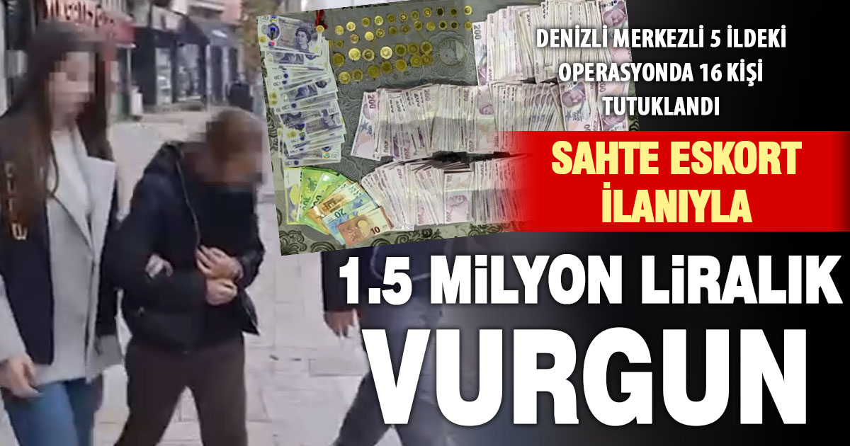 Denizli polisi sahte eskort şebekesini çökertti