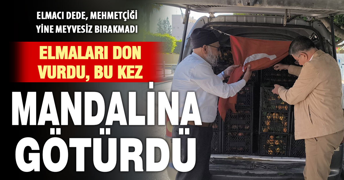 Bahçesini don vuran ‘Elmacı Dede’, Hatay’dan mandalina alıp Mehmetçiğe götürdü