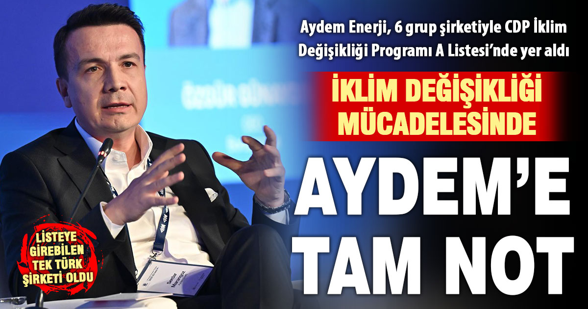 Aydem Enerji 6 şirketiyle birden İklim Değişikliği Programına giren tek Türk şirketi