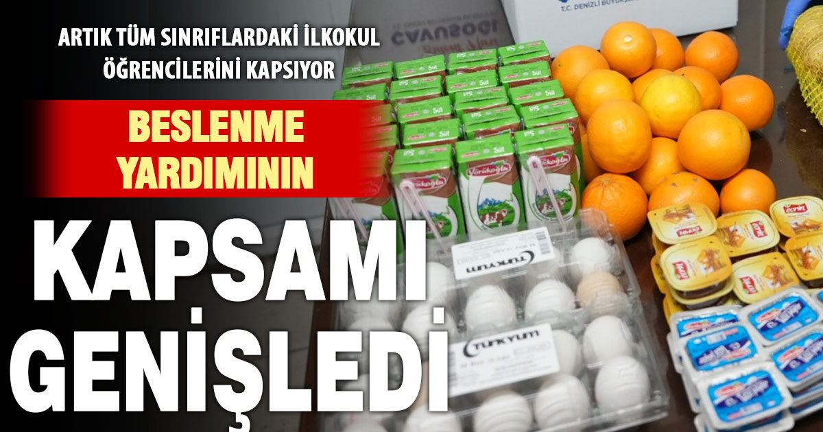 Beslenme desteği ilkokulun tüm kademelerine yayıldı: Başvurular başlıyor