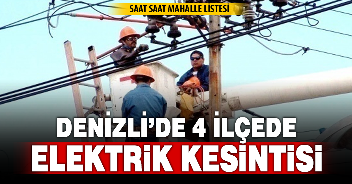 AYDEM’den 4 ilçede planlı elektrik kesintisi