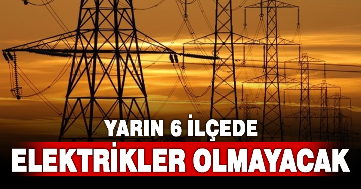 Denizli’de pazar günü planlı elektrik kesintisi