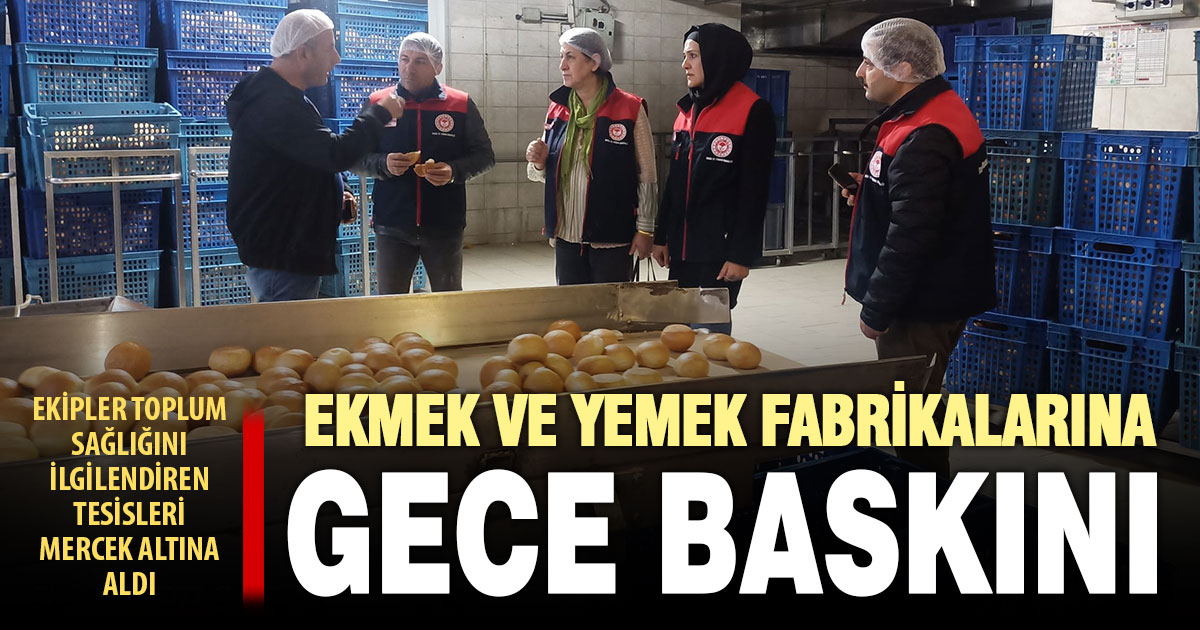 Denizli’de gece yarısı gıda baskınında fırınlar ve yemek fabrikaları denetlendi