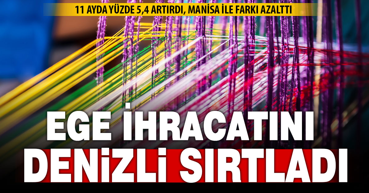 Yılın ilk 11 ayında Denizli, ihracatını yüzde 5,4 artırdı