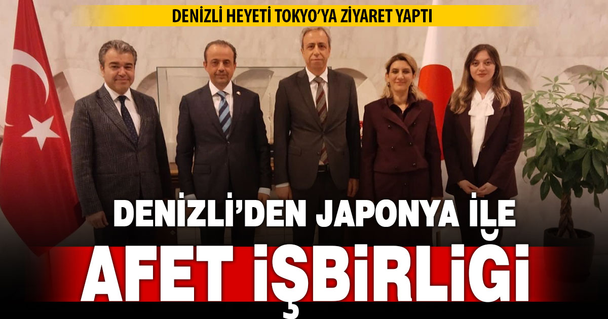Denizli heyeti Japonya’da afet ziyareti yaptı