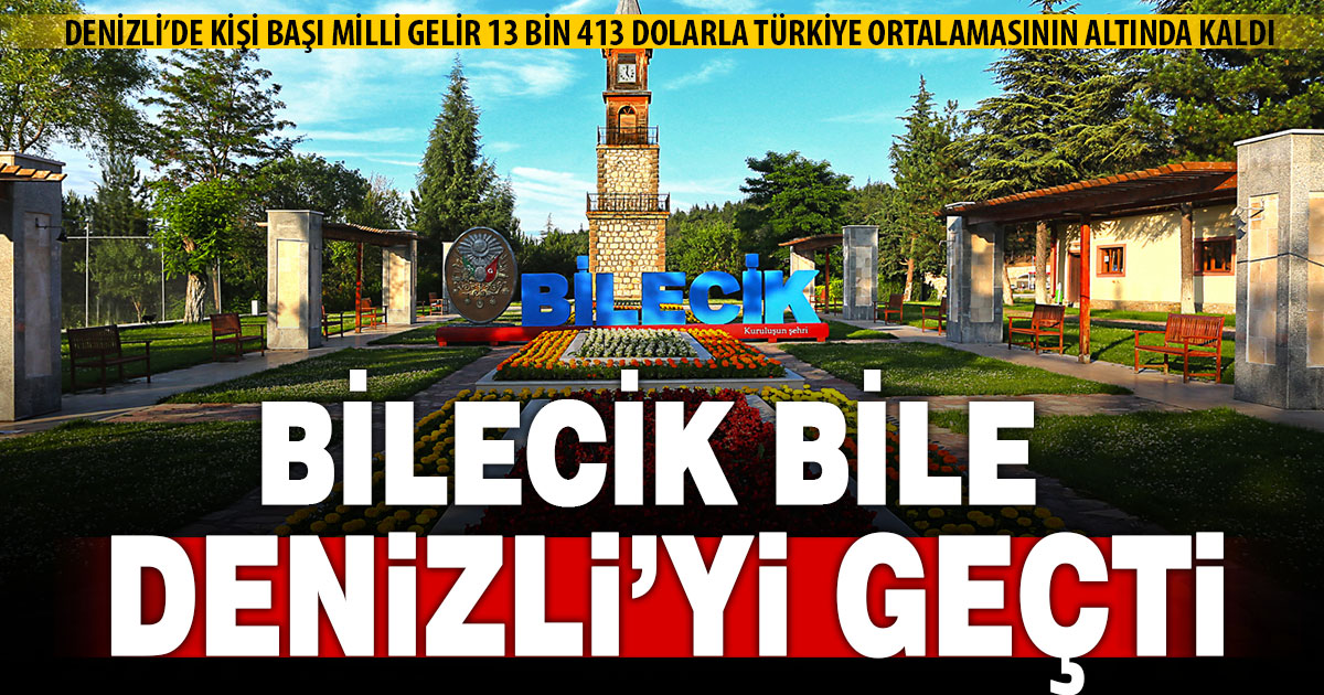 Denizli’de kişi başına gelir 13 bin 413 dolar oldu