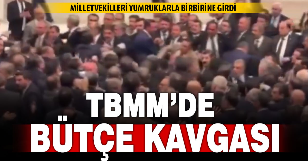 TBMM’de bütçe görüşmeleri yumruklu kavga ile bitti