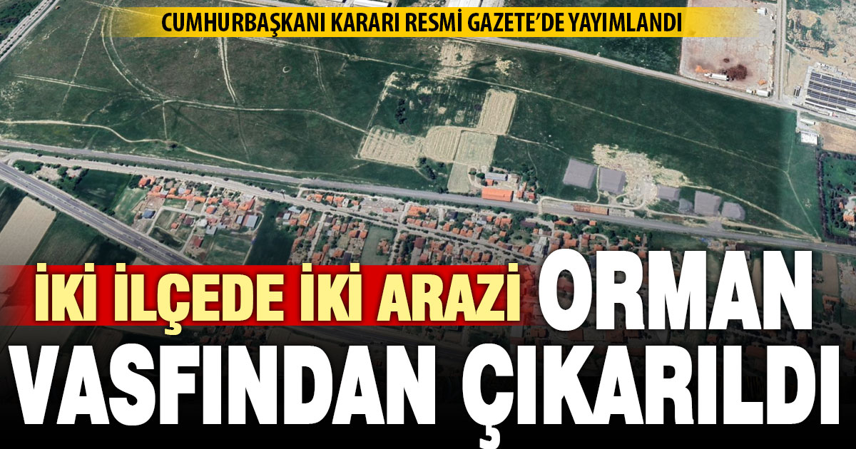 Çardak ve Buldan’daki iki arazi orman vasfından çıkarıldı