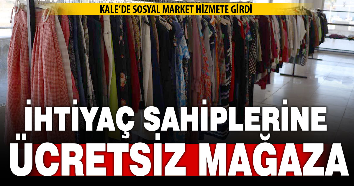 Kale’de sosyal market hizmete girdi