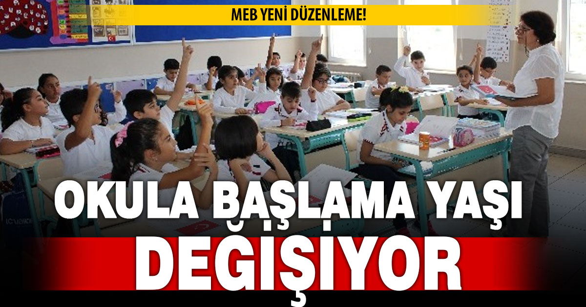 Okula başlama yaşı değişiyor