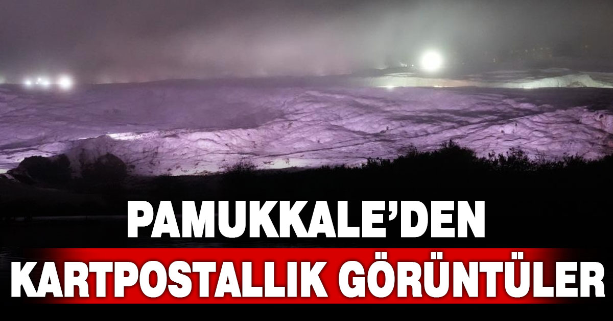 Pamukkale’den kartpostallık görüntüler