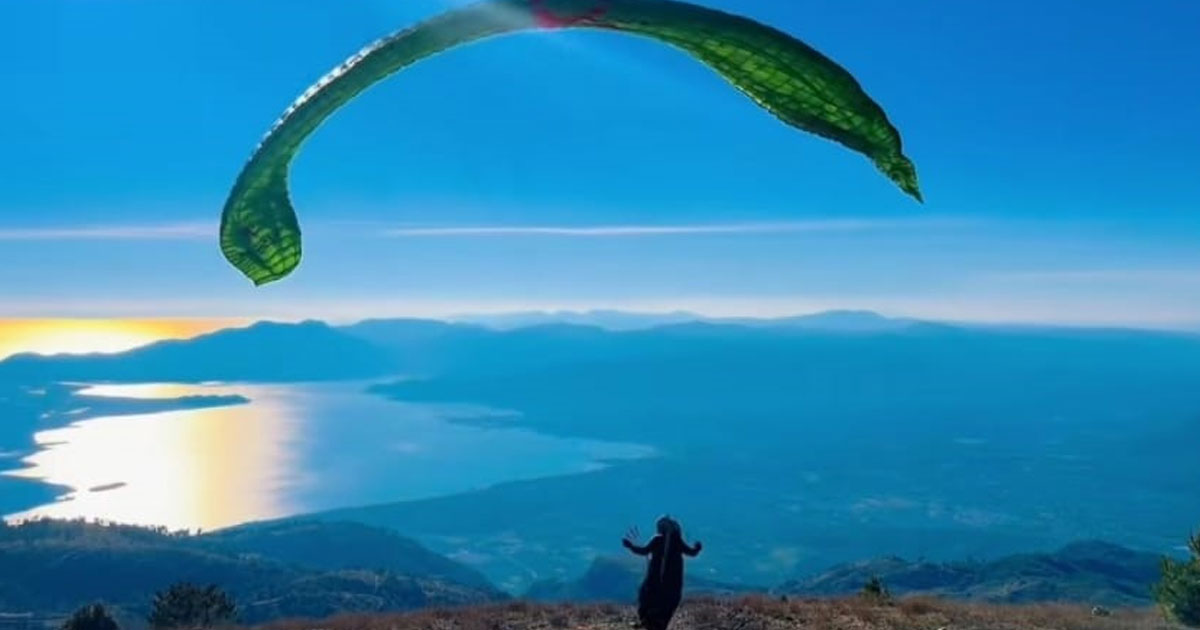 Gülgören Dağı, yamaç paraşütü merkezi oluyor