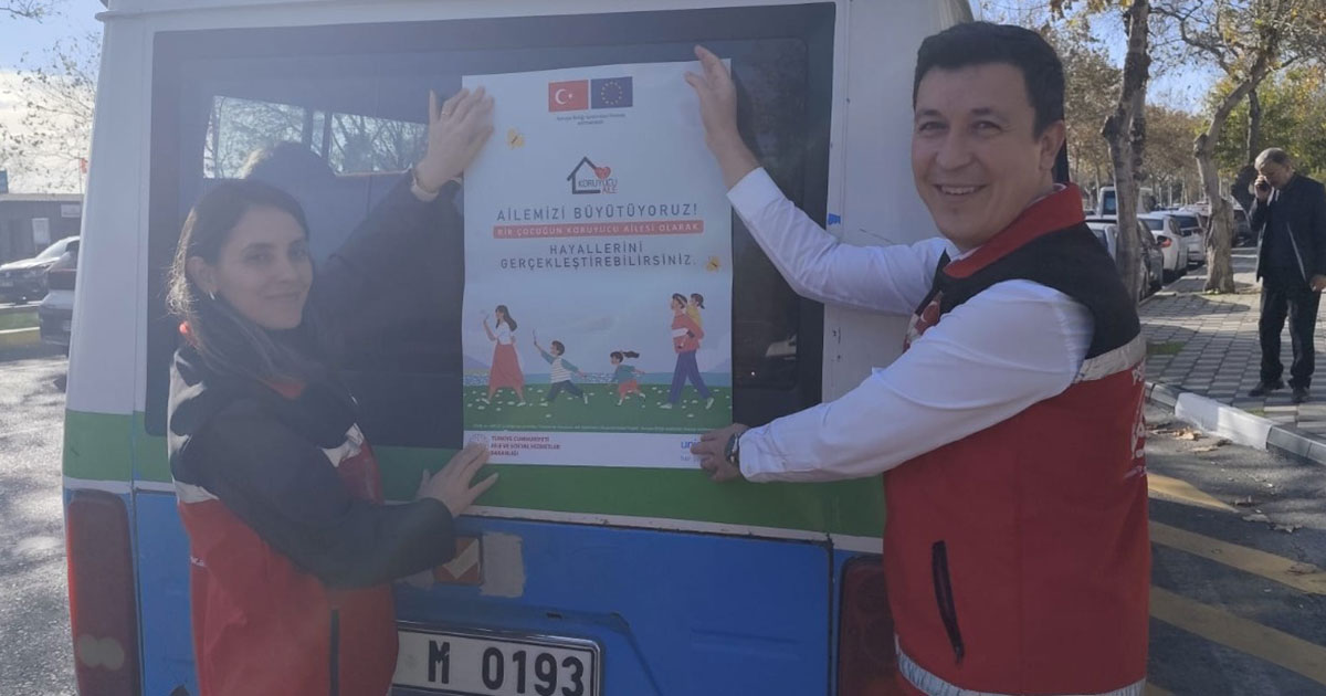 Koruyucu aile farkındalığı için şoförlerden destek