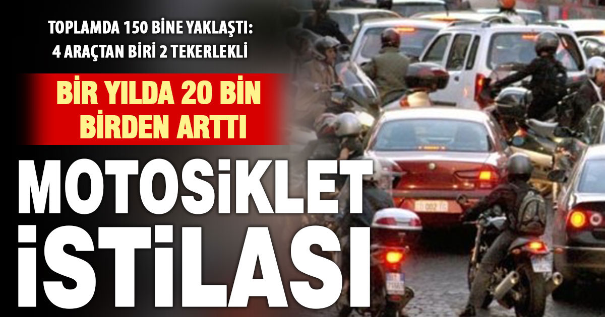 Denizli’de motosiklet istilası: 2025’te rekor artışla 150 bine yaklaştı
