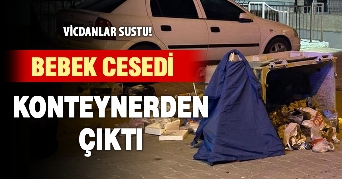  Çöp konteynerinde yeni doğmuş bebek cesedi bulundu 