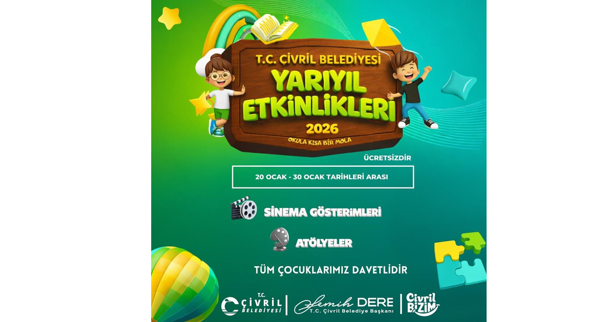 Çivril Belediyesi, yarıyıl tatiline özel sinema ve atölye etkinlikleri düzenliyor 