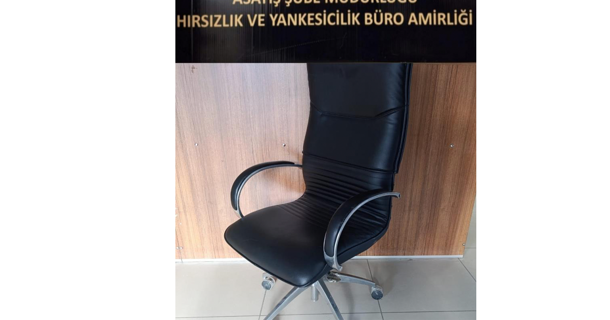 Girdiği iş yerinden koltuk çaldı 